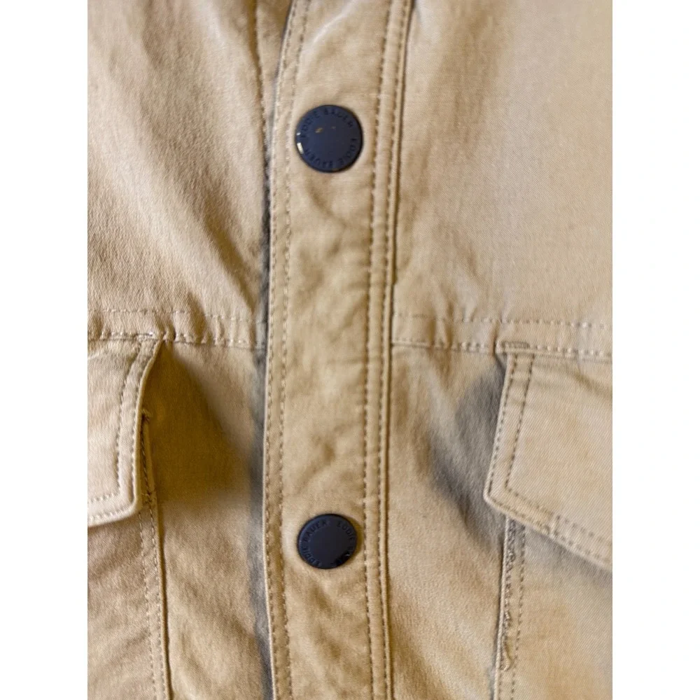 Eddie Bauer Mens S Voyager Fleece Blanket Aztec‎ Lined Jacket Tan Cowboy Western